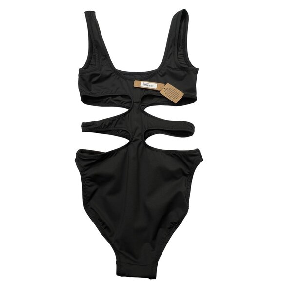 SKIMS Swim Tank Monokini Onyx Womens XXS - Picture 3 of 12
